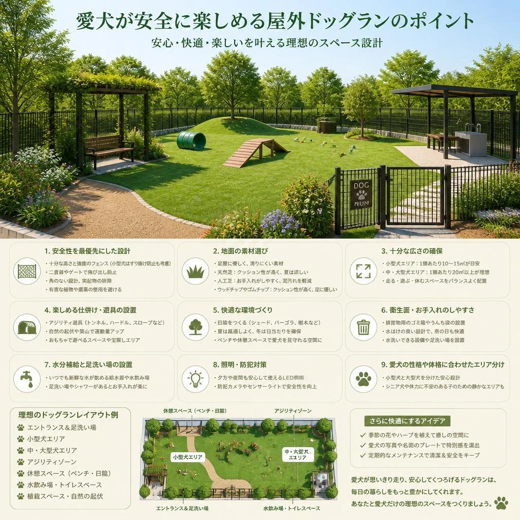 屋外ドッグラン設計のポイント